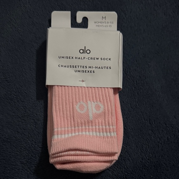ALO Yoga Other - ALO Yoga Soft Pink Half-Crew Socks